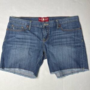 Lucky Brand Womens Jean shorts Sz 8 Blue Riley  Denim Indigo